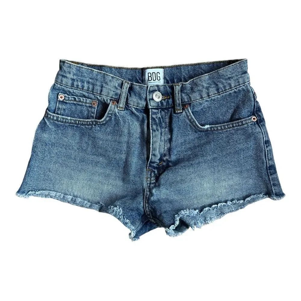 BDG Urban Outfitters Mid Rise Essentials Jeans Shorts Size 25